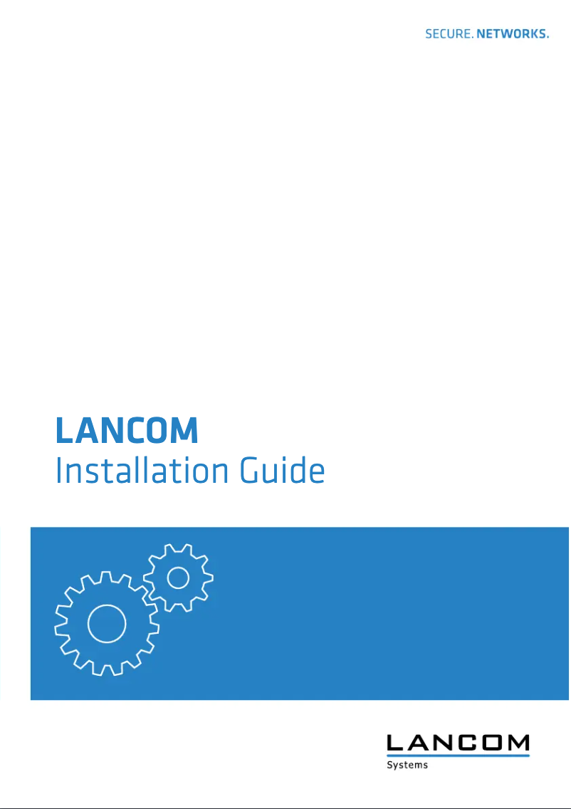 Page 1 de la notice Manuel utilisateur Lancom 1781VA-4G