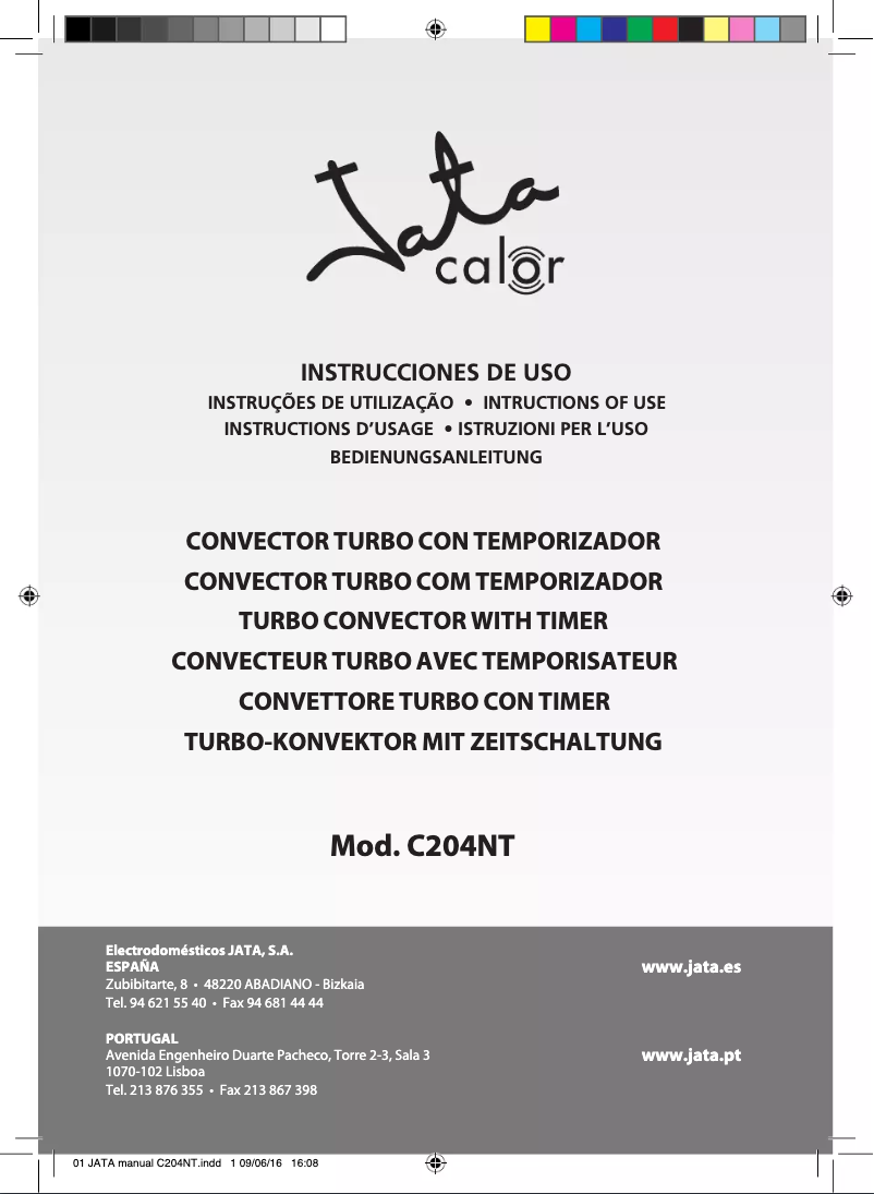 First page image of the manual for C204NT