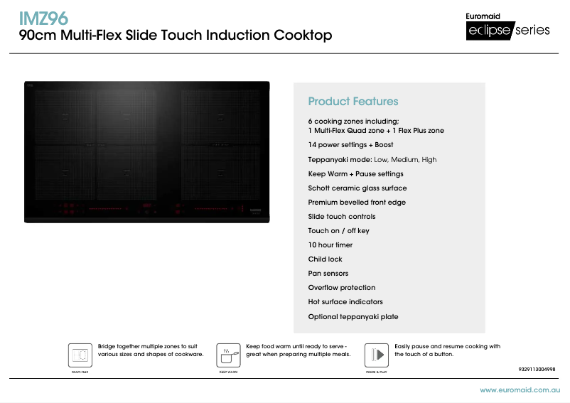 First page image of the manual for IMZ96