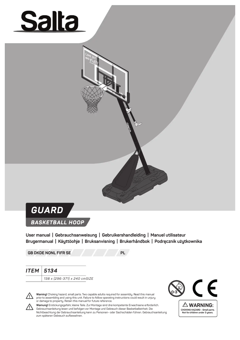 Page 1 of the manual User Manual Salta Guard 5134