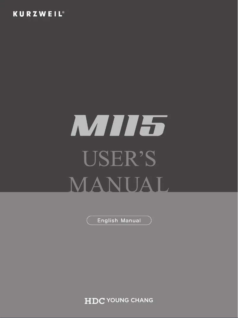 First page image of the manual for M115