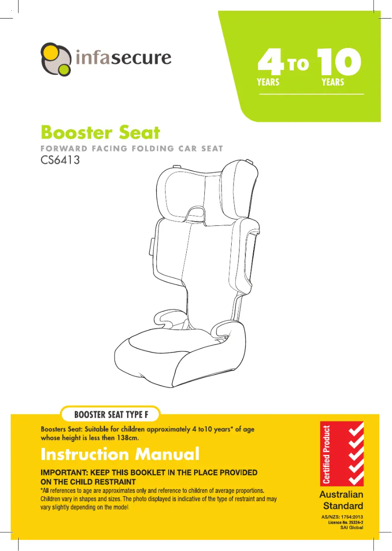 Page 1 de la notice Manuel utilisateur InfaSecure Acclaim Premium