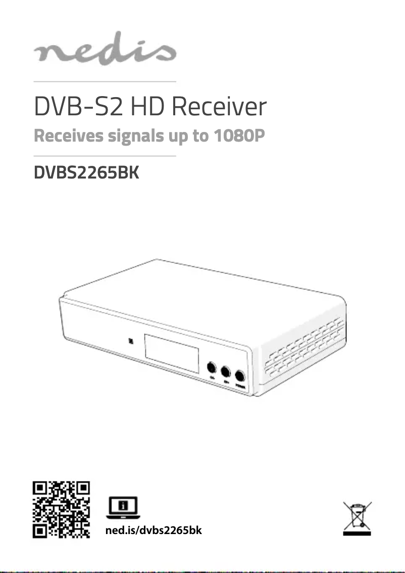 Page 1 of the manual User Manual Nedis DVBS2265BK