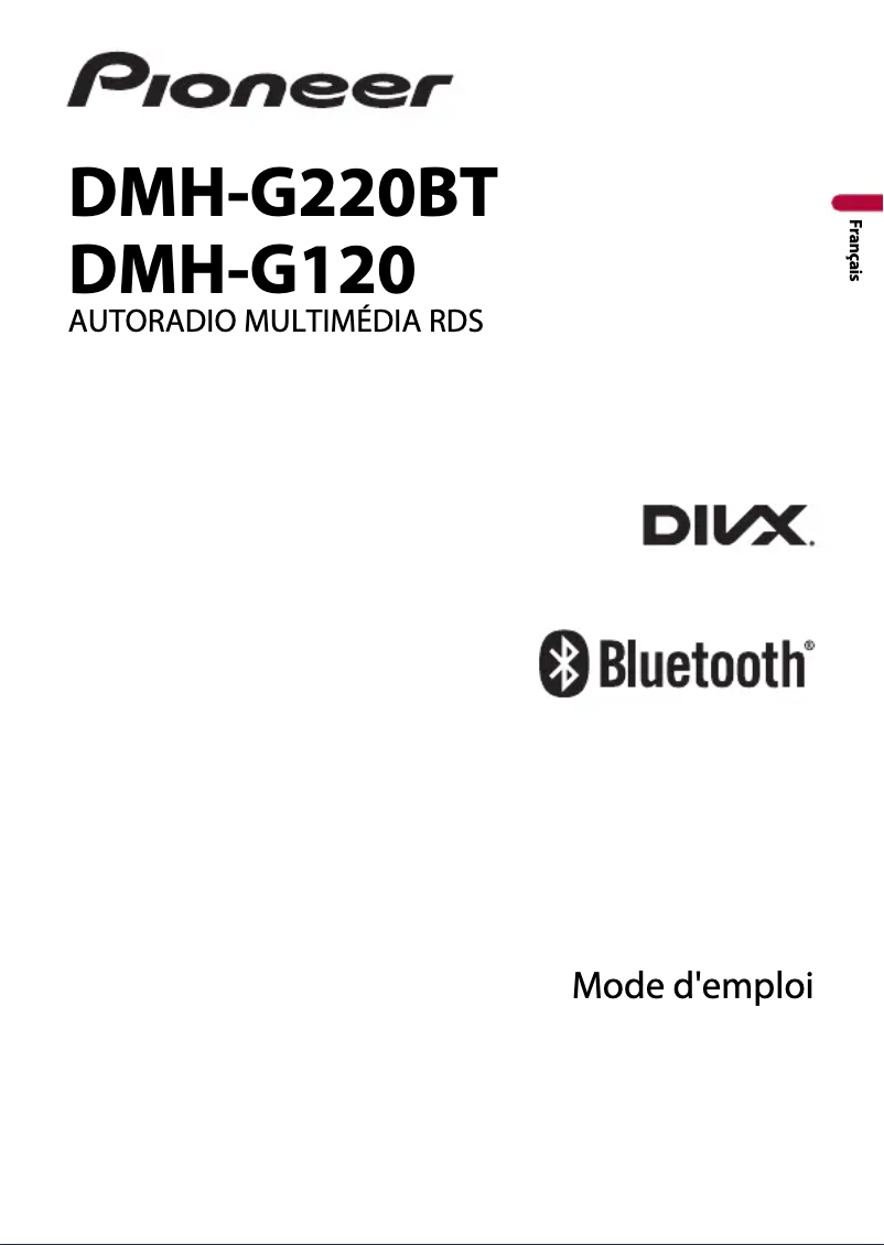 Page 1 of the manual User Manual Pioneer DMH-G220BT