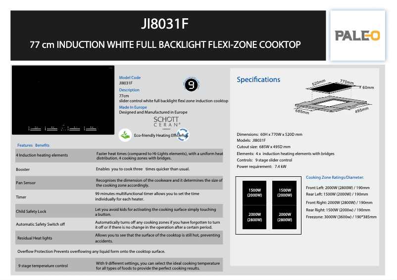 First page image of the manual for JI 8031