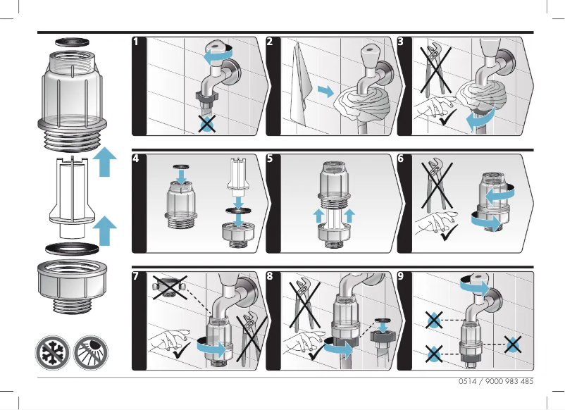 Page 1 of the manual Installation Guide Siemens WM14U460IN