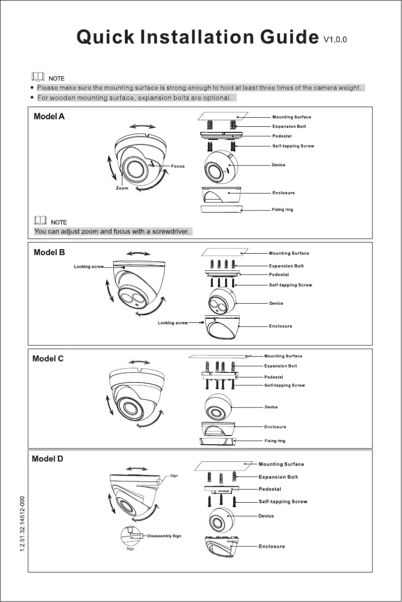 First page image of the manual for Lite HAC-HDW1239TL-A-LED