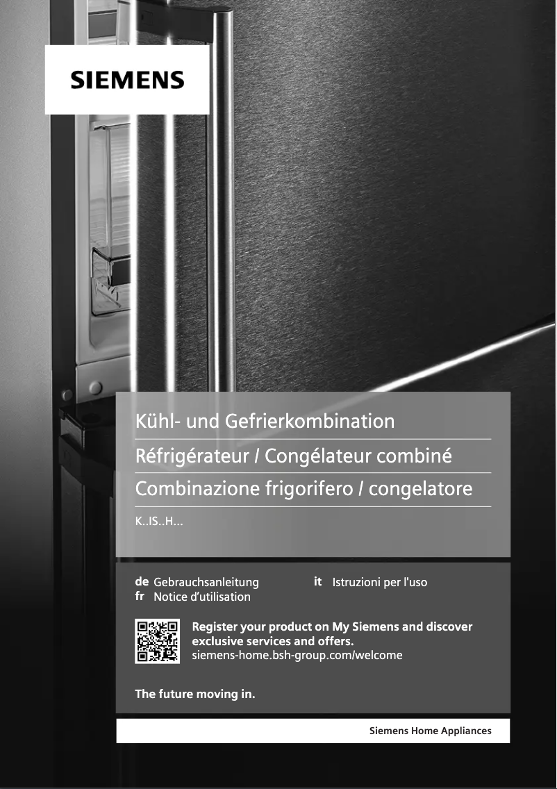 Page 1 of the manual User Manual Siemens KI86SHDD0