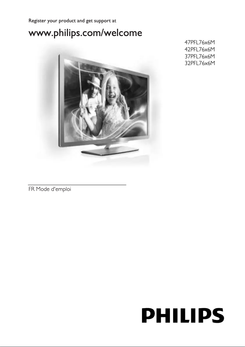 First page image of the manual for 47PFL7656M