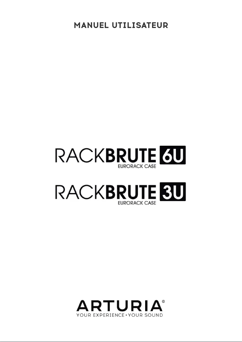 First page image of the manual for RackBrute 6U