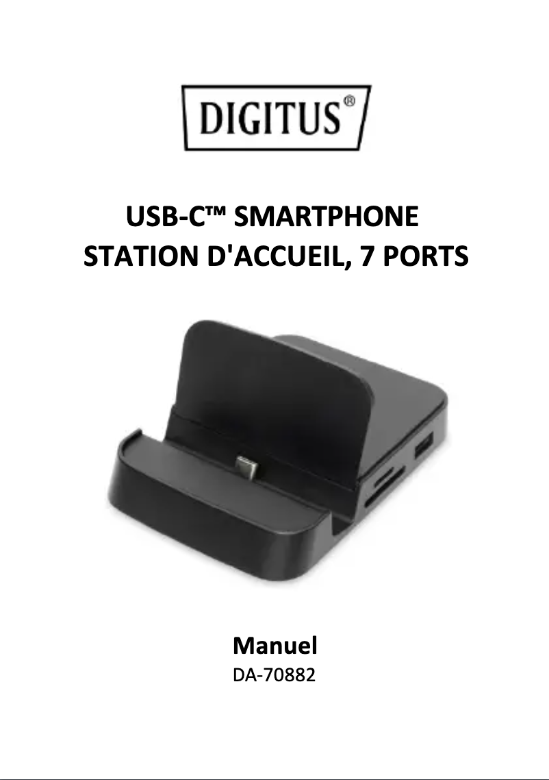 Page 1 of the manual User Manual Digitus DA-70882