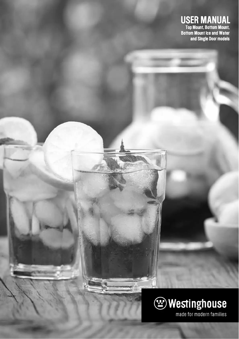 Page 1 of the manual User Manual Westinghouse WBE5160SC