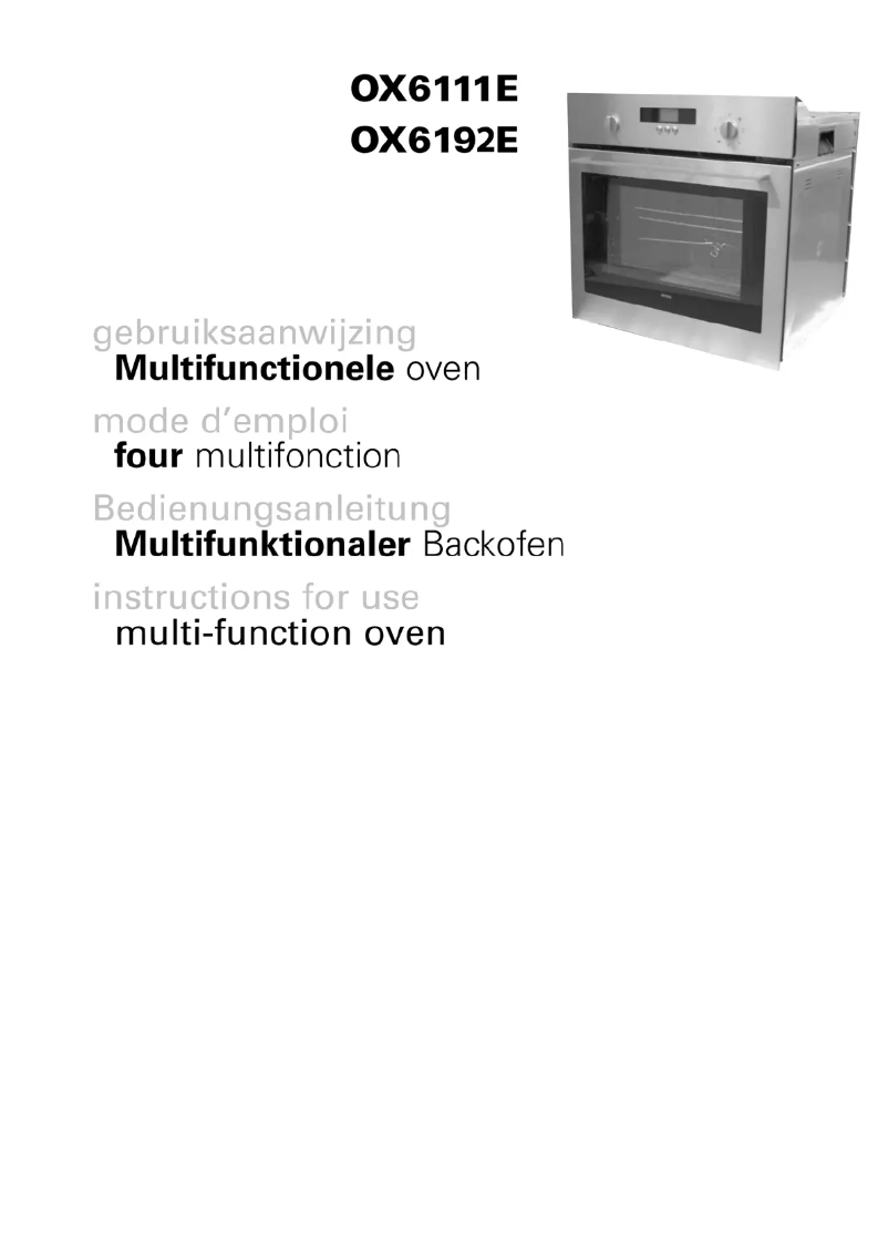 First page image of the manual for OX6192E