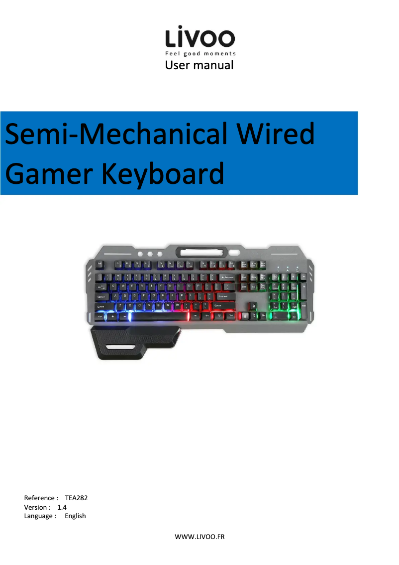 Page 1 of the manual User Manual Livoo TEA282