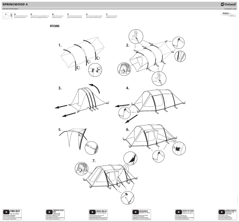Page 1 of the manual User Manual Outwell Springwood 4