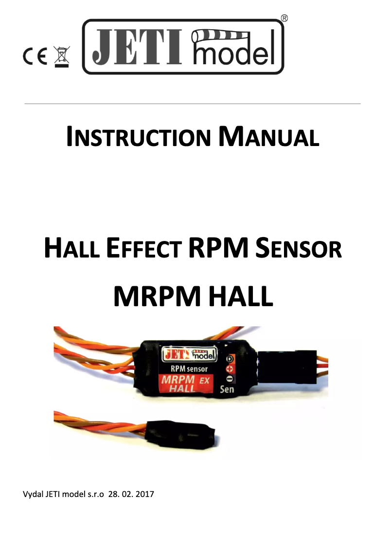 Page 1 of the manual User Manual JETI JEX-MRPM-H