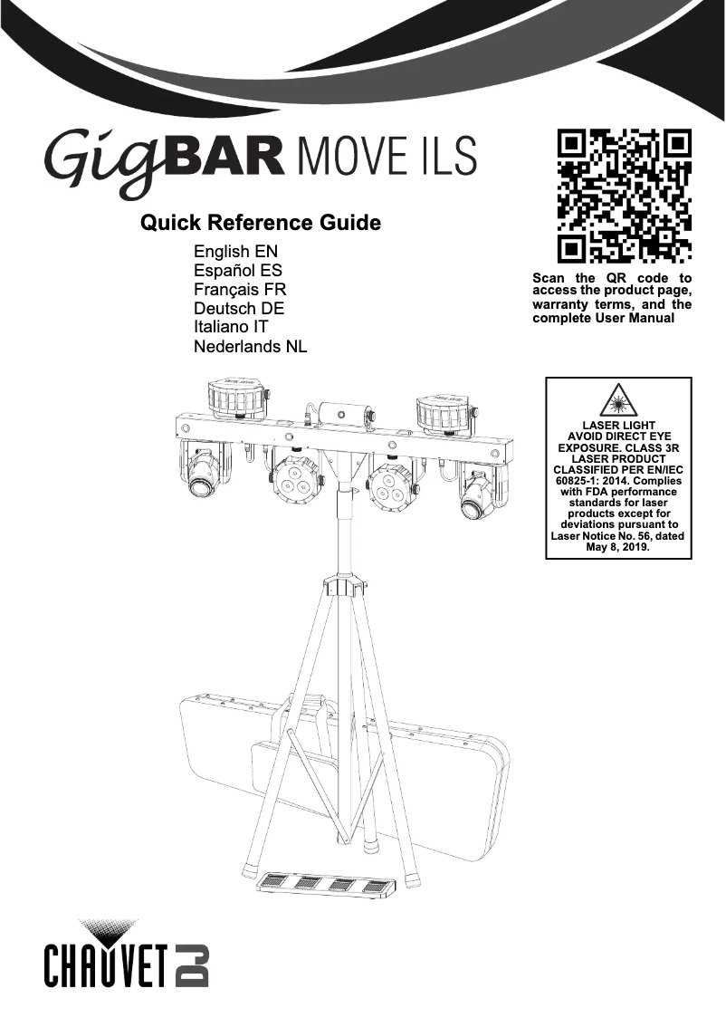 First page image of the manual for GigBAR Move ILS