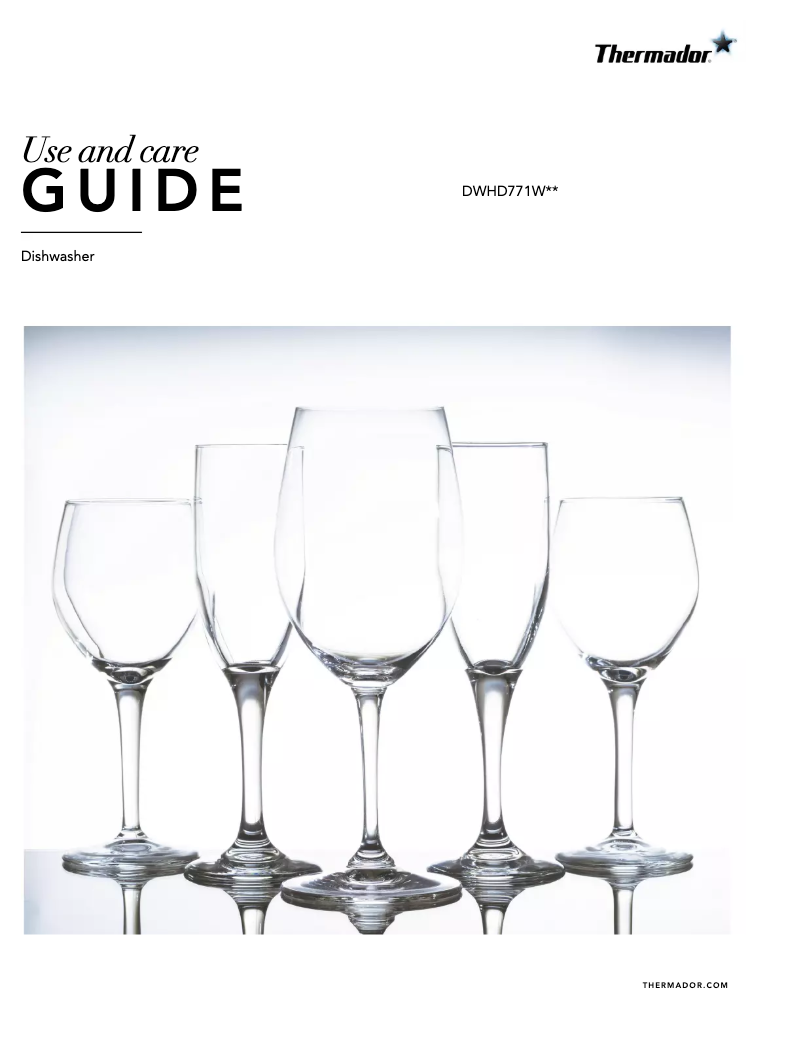 First page image of the manual for DWHD771WFM