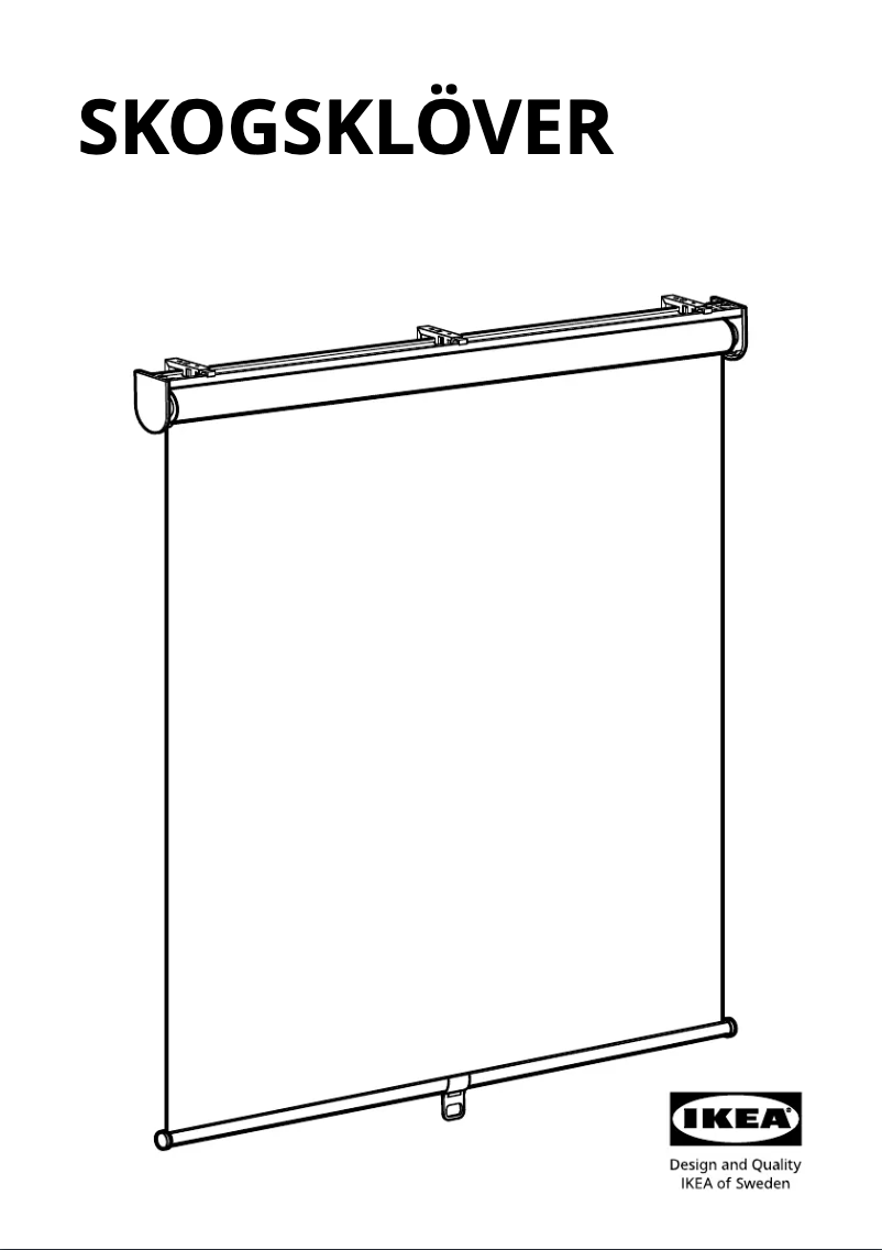 Page 1 of the manual User Manual Ikea SKOGSKLÖVER 403.144.66