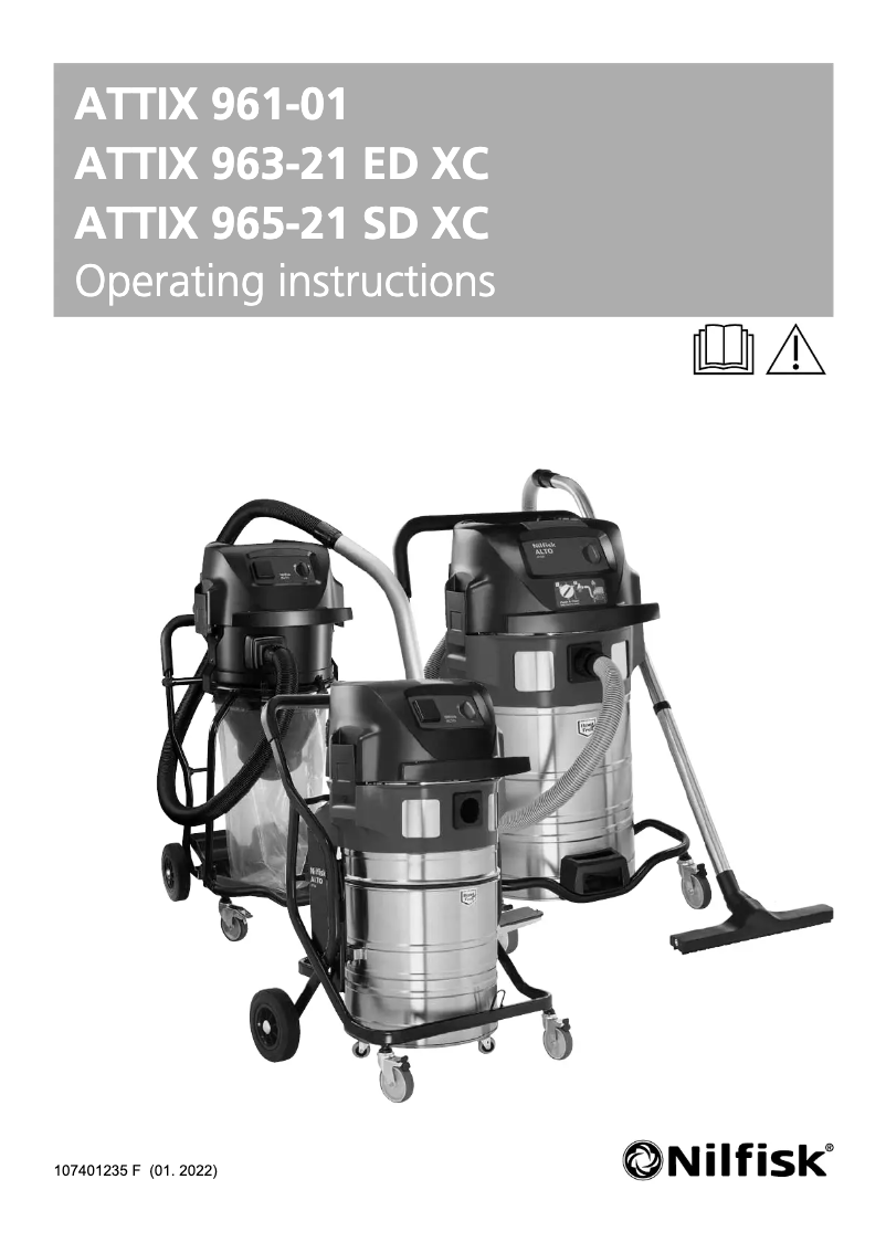 Page 1 of the manual User Manual Nilfisk ATTIX 965-21 SD XC