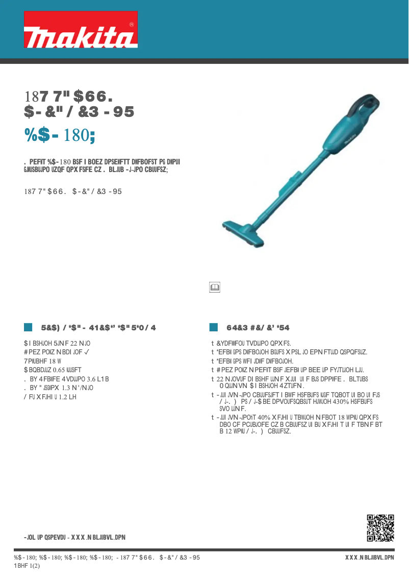 First page image of the manual for DCL180Z