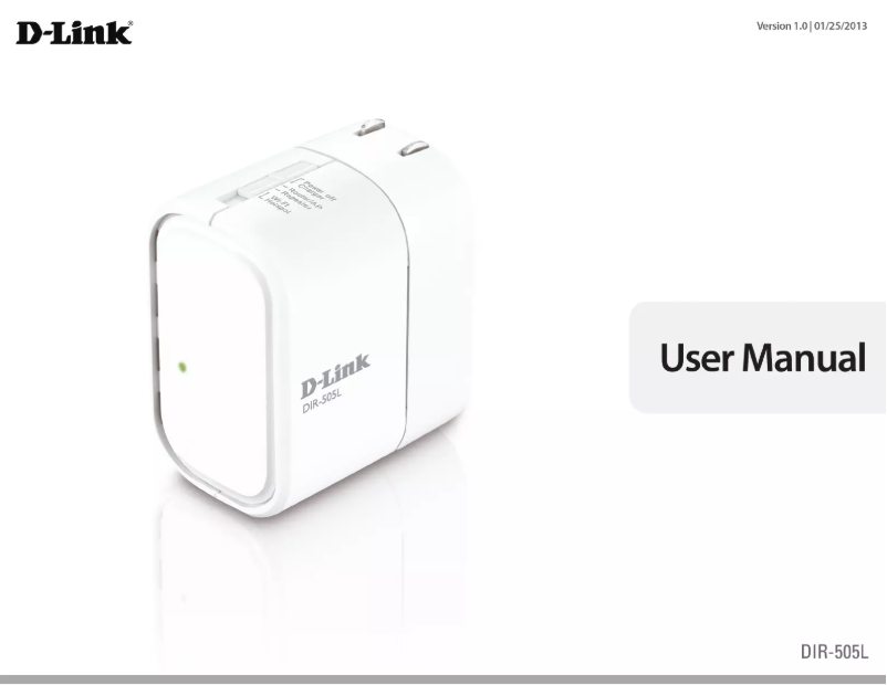 First page image of the manual for DIR-505L