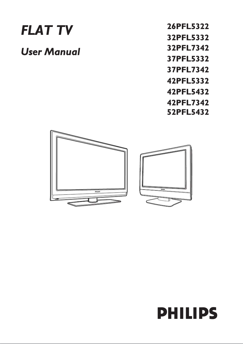 First page image of the manual for 32PFL7342