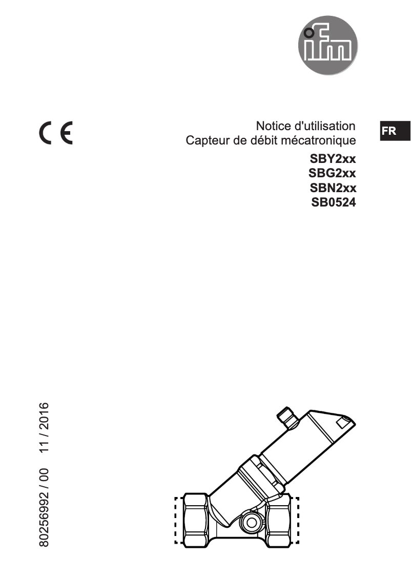 Page 1 of the manual User Manual IFM SBY234
