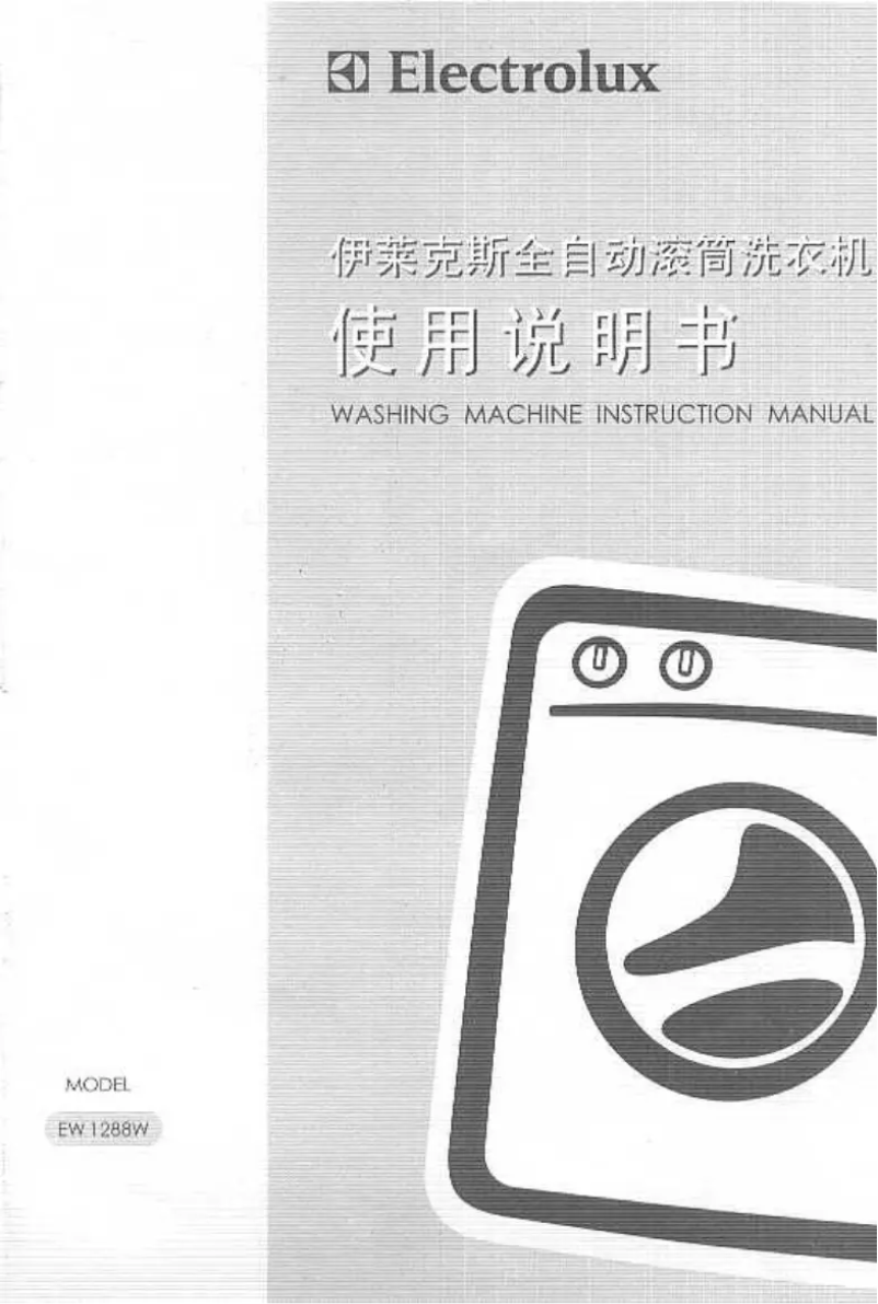 Page 1 of the manual User Manual Electrolux EW1288W