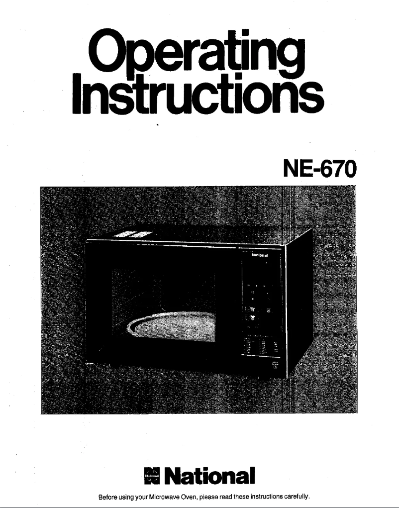 First page image of the manual for NE-670