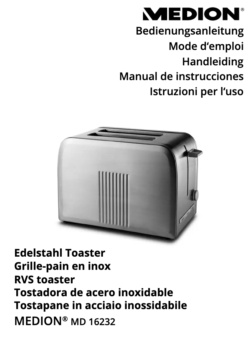 Page 1 of the manual User Manual Medion MD 16232