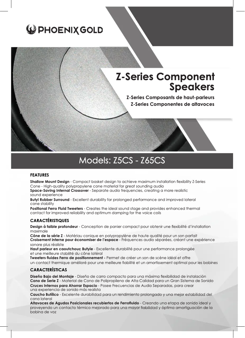 Page 1 of the manual User Manual Phoenix Gold Z5CS