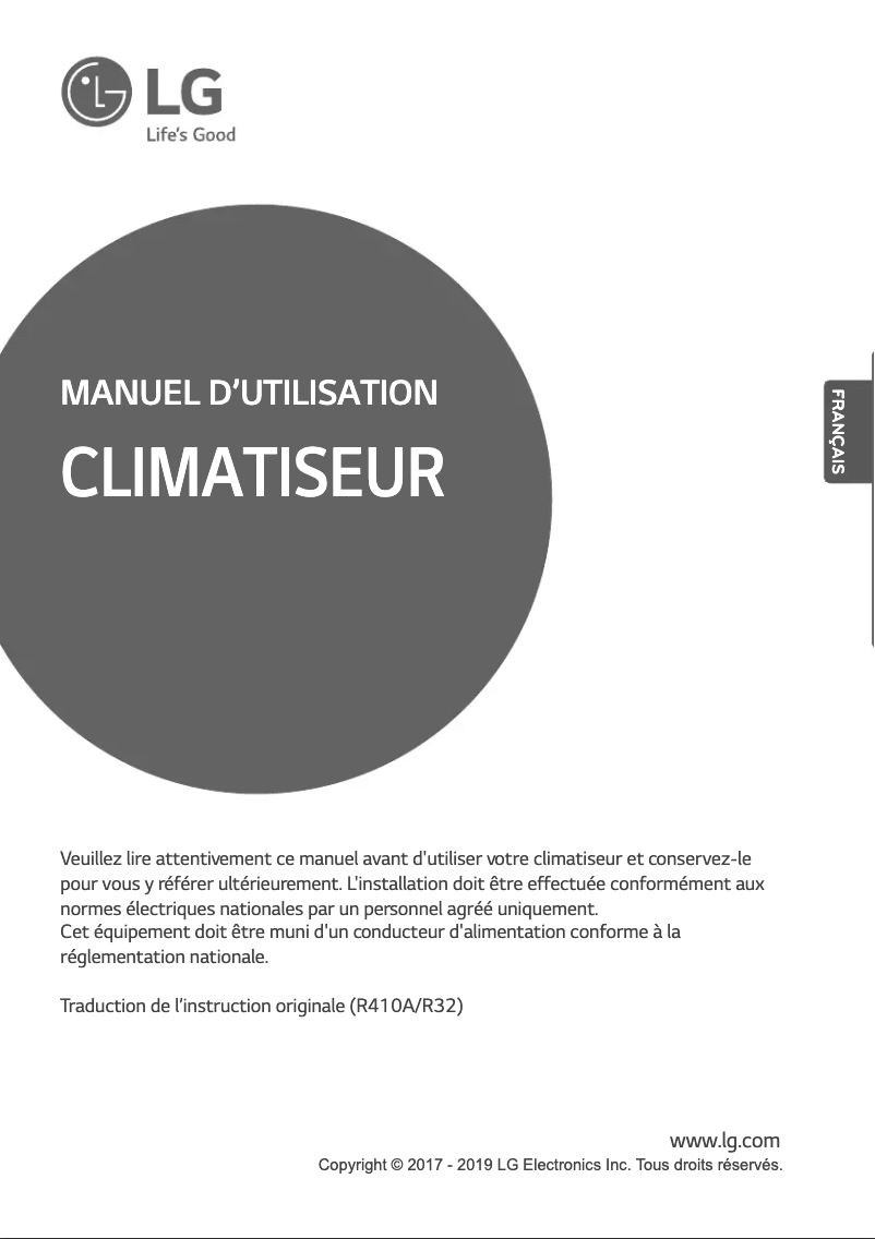 First page image of the manual for ARNU42GTMC4