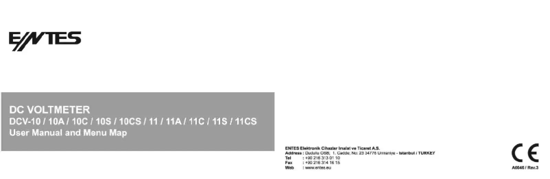 First page image of the manual for DCV-11CS