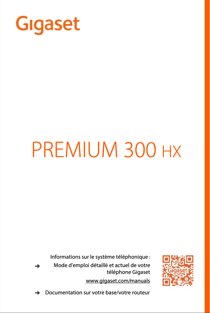First page image of the manual for Premium 300HX