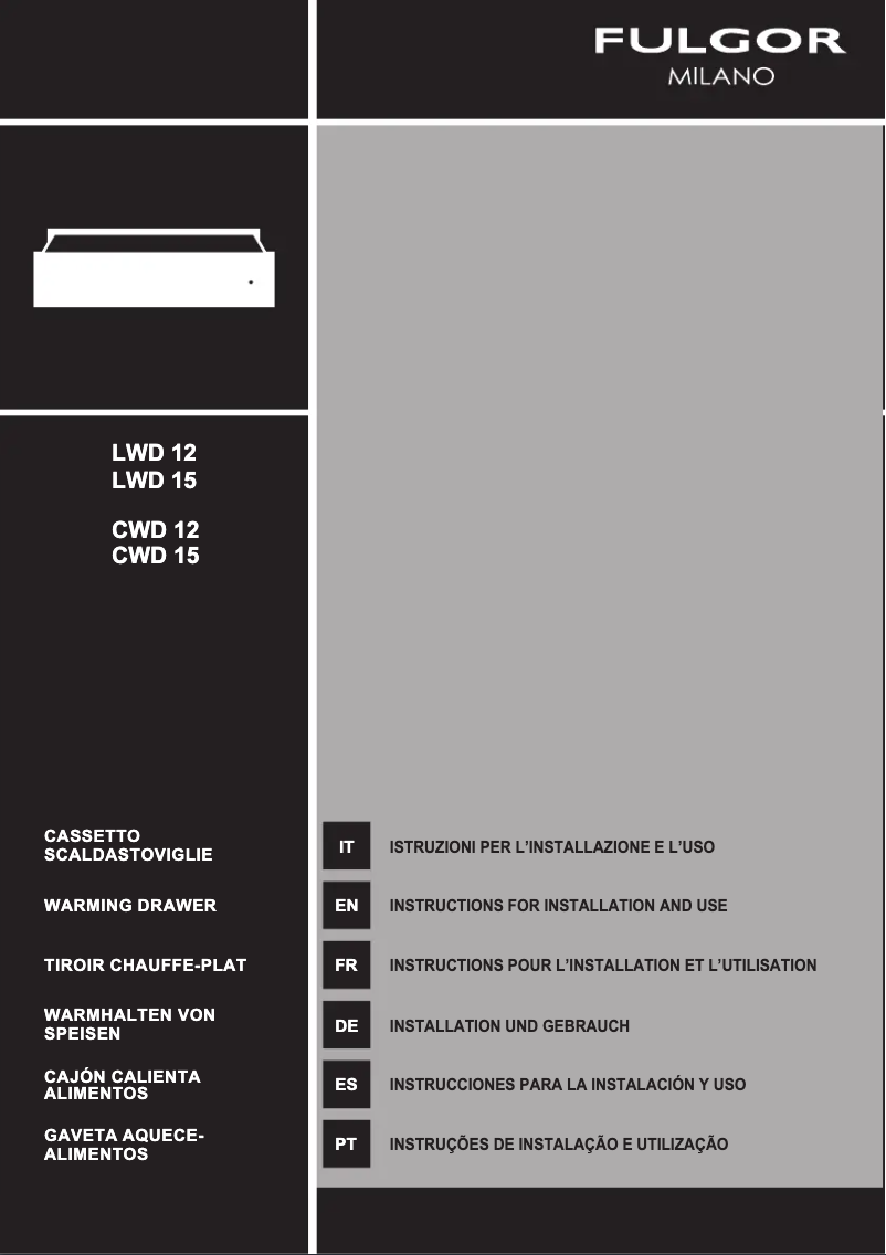 First page image of the manual for CWD 15