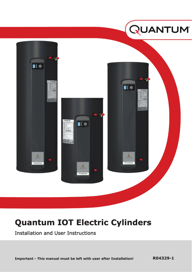 Page 1 of the manual User Manual Dimplex QWCd300-580RF