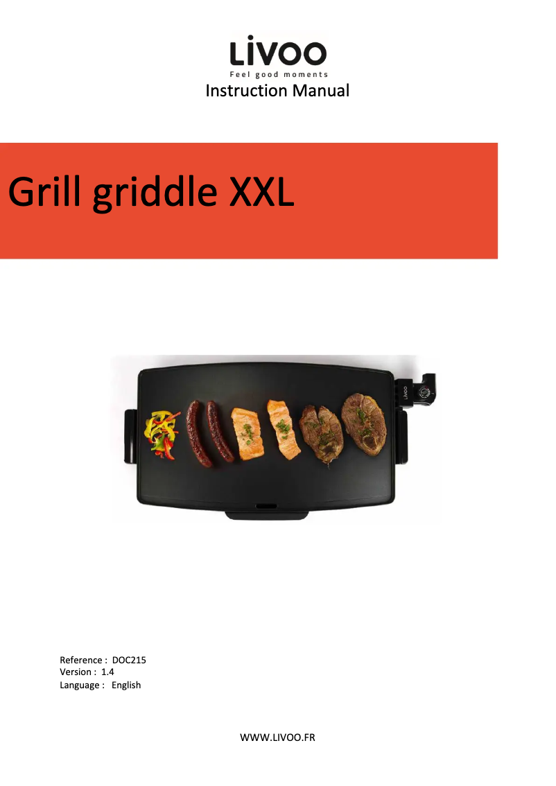 Page 1 of the manual User Manual Livoo DOC215