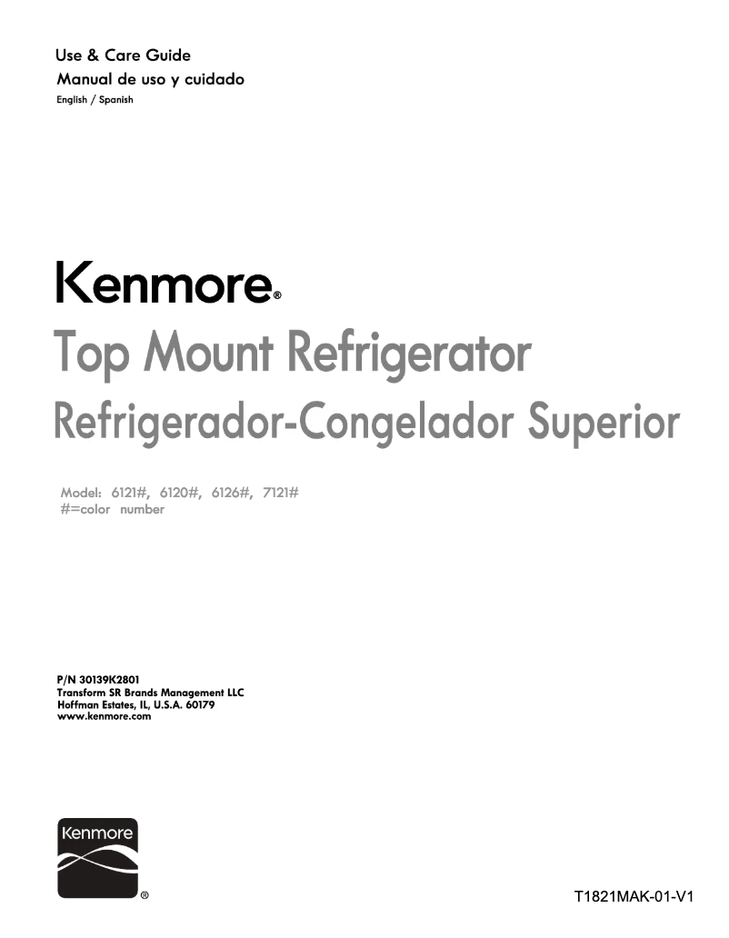 Page 1 of the manual User Manual Kenmore 61269