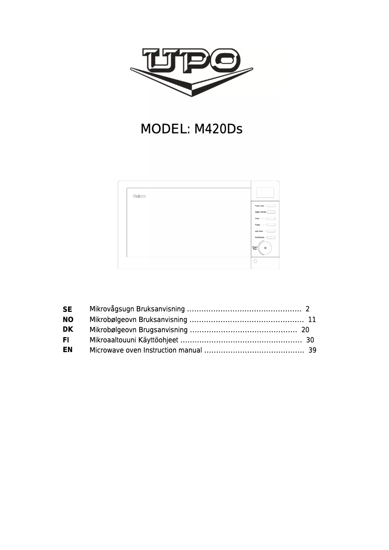 First page image of the manual for M420Ds