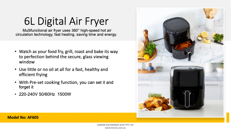 First page image of the manual for AF605