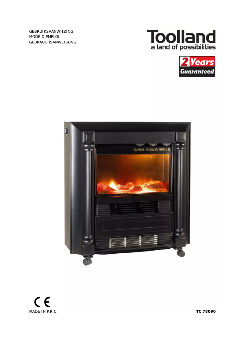 Page 1 of the manual User Manual Toolland TC78090