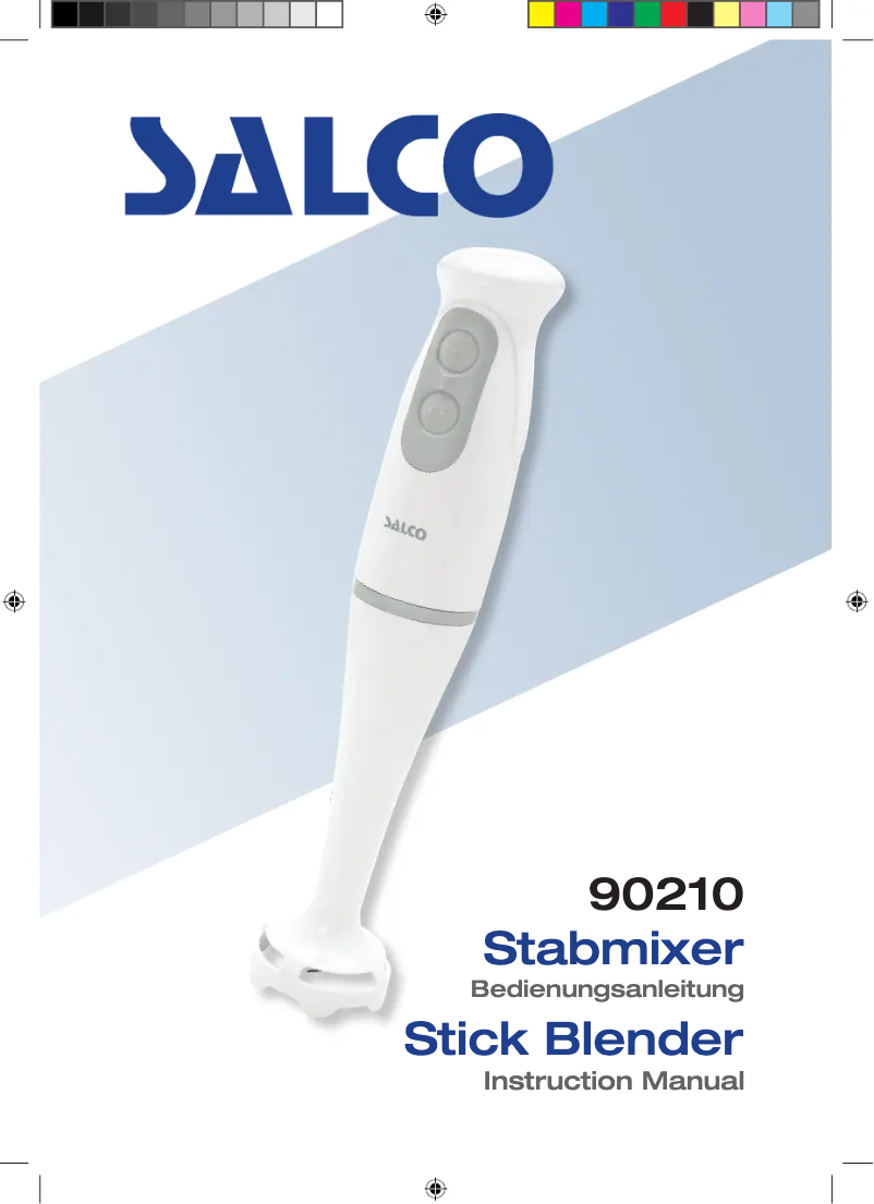 First page image of the manual for Salco 90210