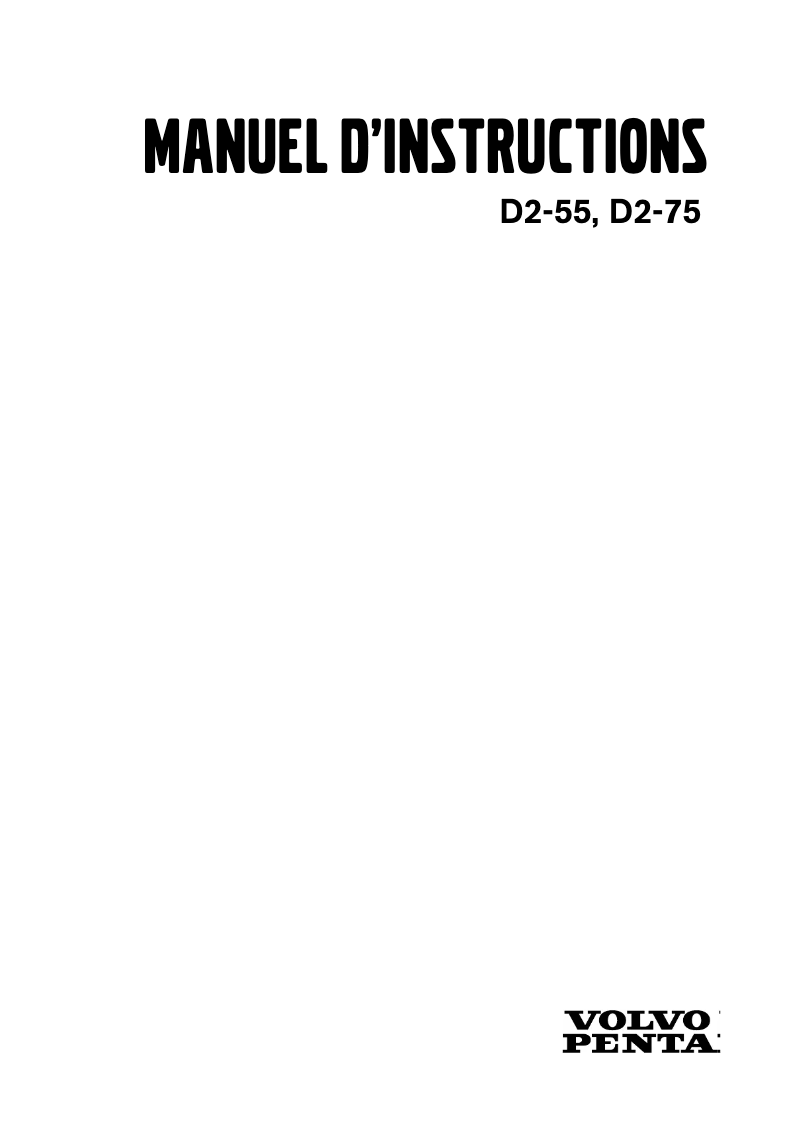 Image de la première page du manuel de l'appareil D2-75