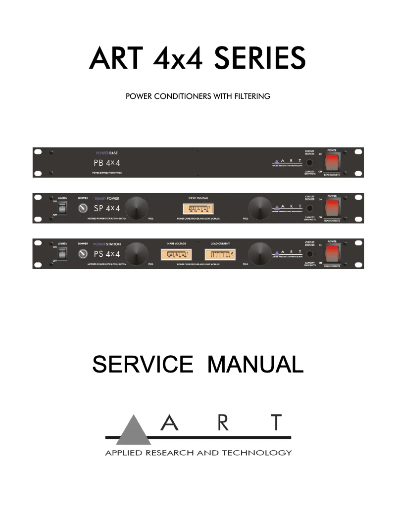 First page image of the manual for PB 4x4