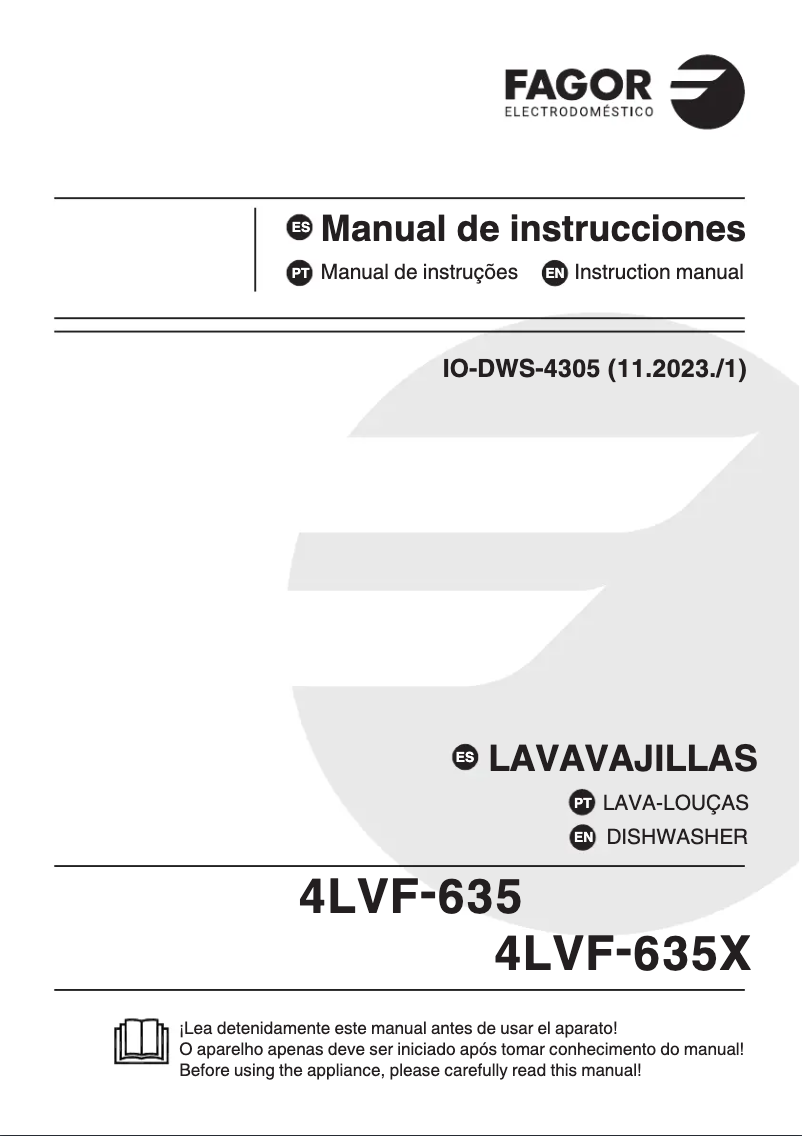 Page 1 of the manual User Manual Fagor 4LVF-635