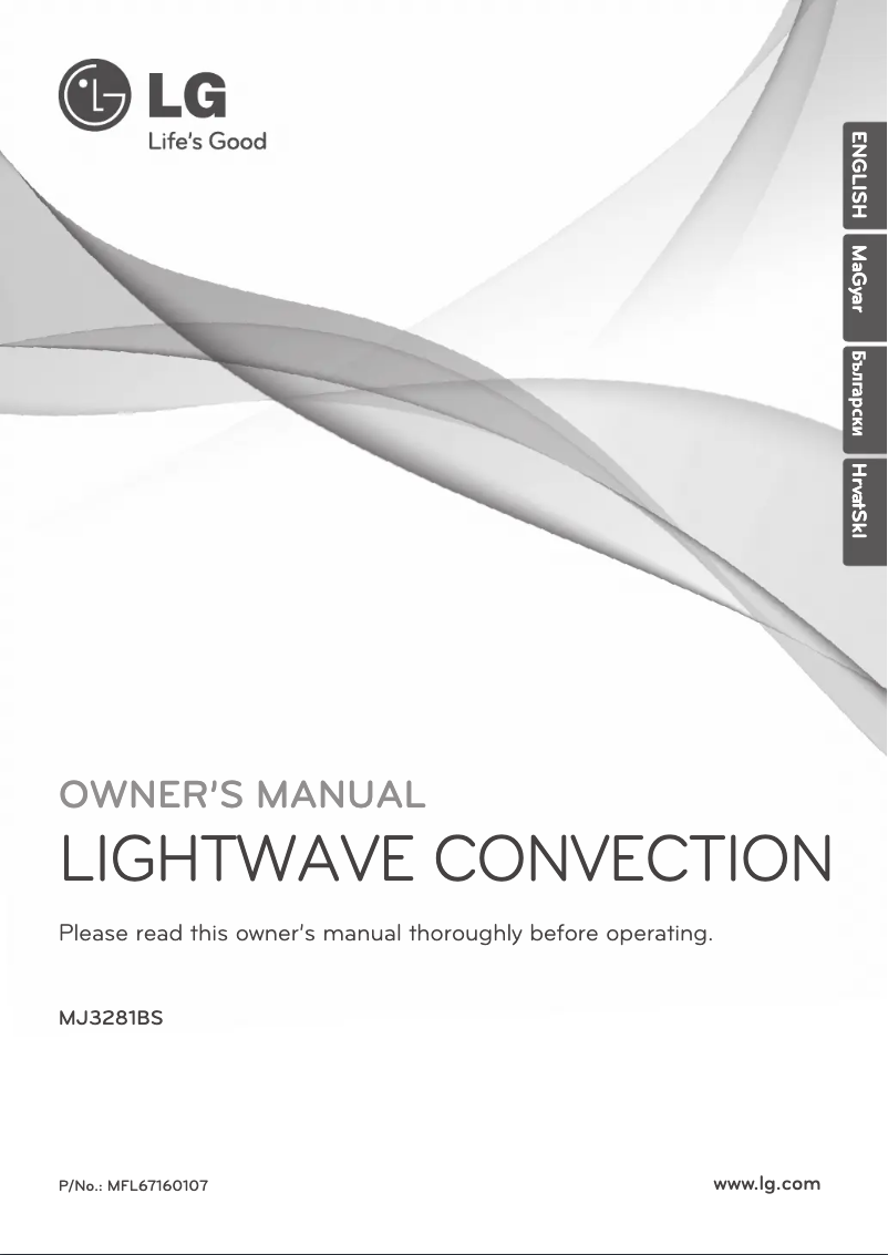 Page 1 of the manual User Manual LG MJ3281BS