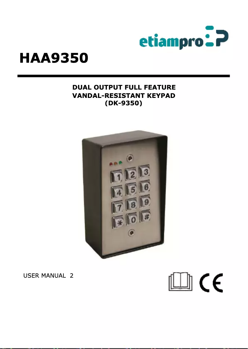 First page image of the manual for HAA9350
