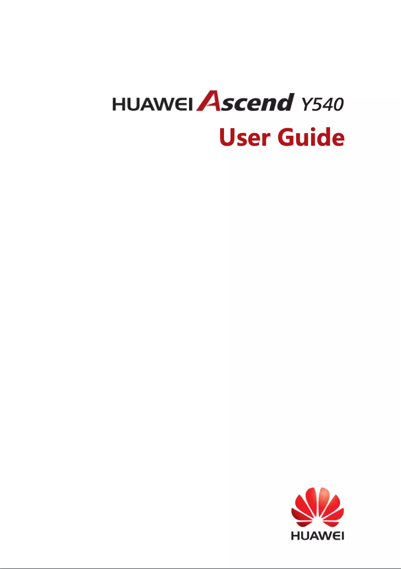 Page 1 de la notice Manuel utilisateur Huawei Ascend Y540