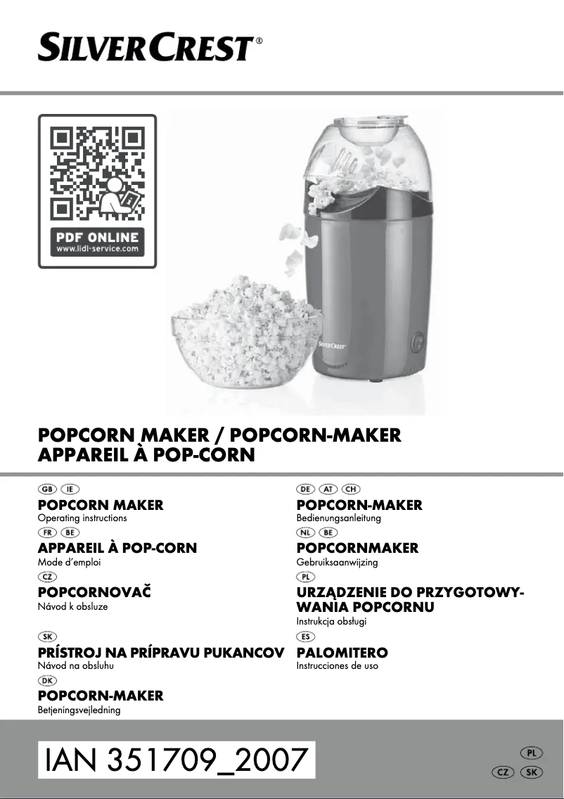 First page image of the manual for SPCM 1200 C1